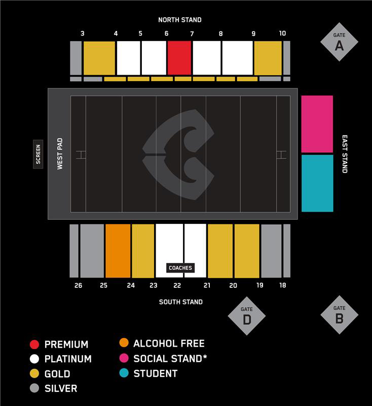 Seating map Inverted